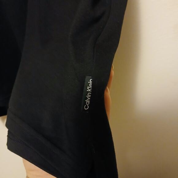 Mens Calvin Klein Liquid Touch XL Black Collard Shirt - Picture 4 of 9